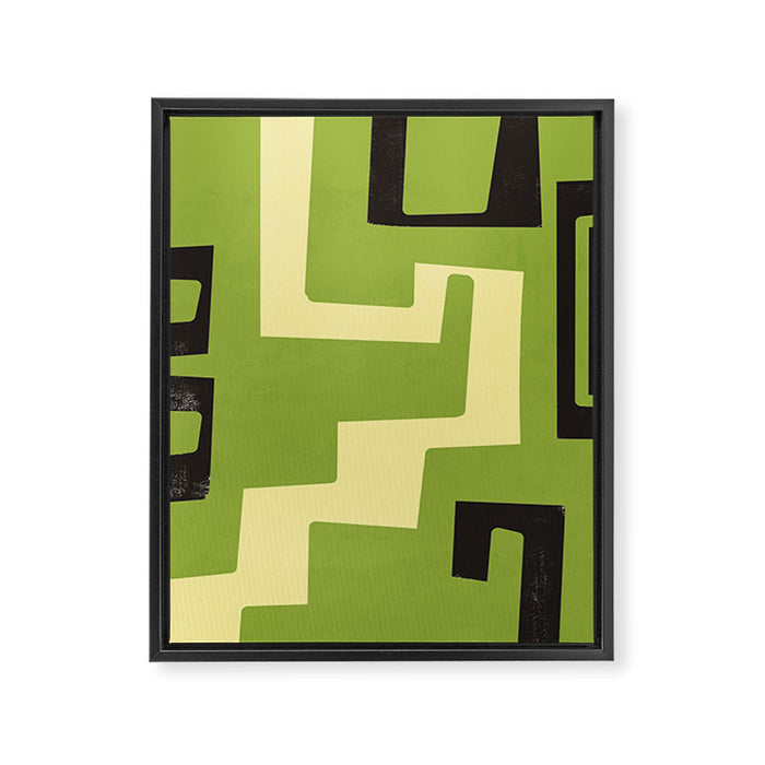 Modern Abstract Minimal Shapes 148 Framed Canvas Print Gallery Image 1