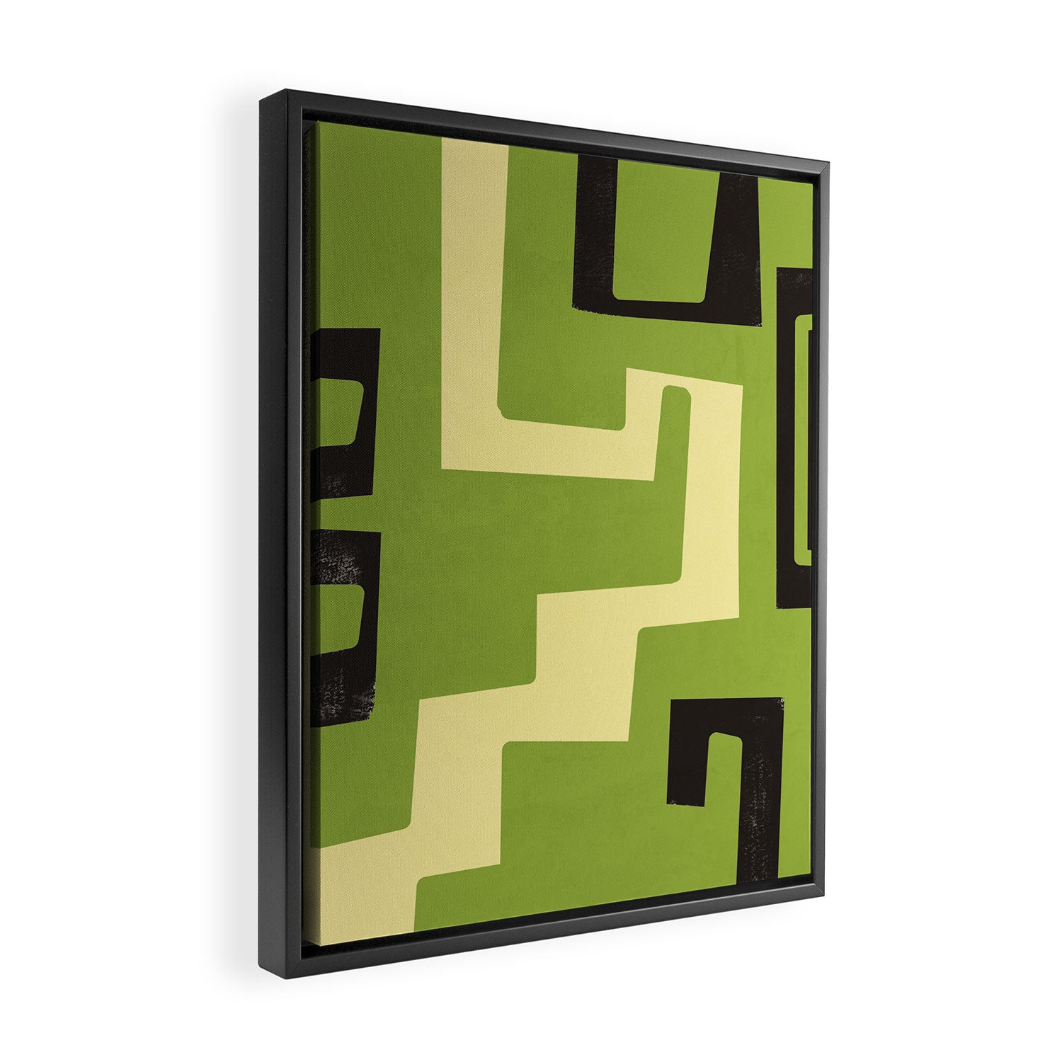 Modern Abstract Minimal Shapes 148 Framed Canvas Print Gallery Image 2