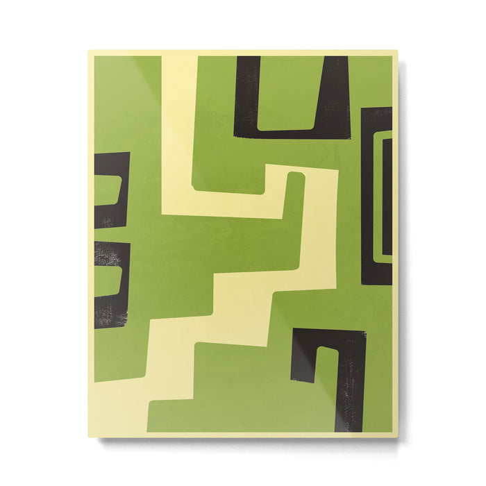 Modern Abstract Minimal Shapes 148 Metal Print Gallery Image 1