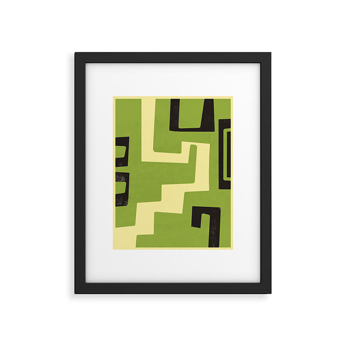 Modern Abstract Minimal Shapes 148 Framed Art Print Gallery Image 1