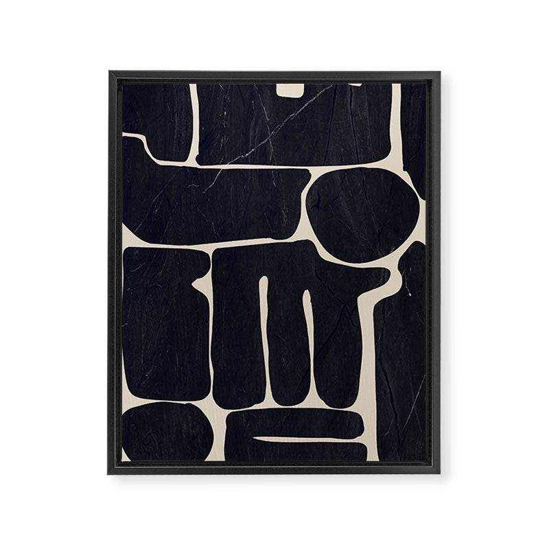 Modern Abstract Minimal Shapes 162 Framed Canvas Print Gallery Image 6