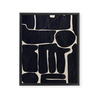 Modern Abstract Minimal Shapes 162 Framed Canvas Print Gallery Image 6