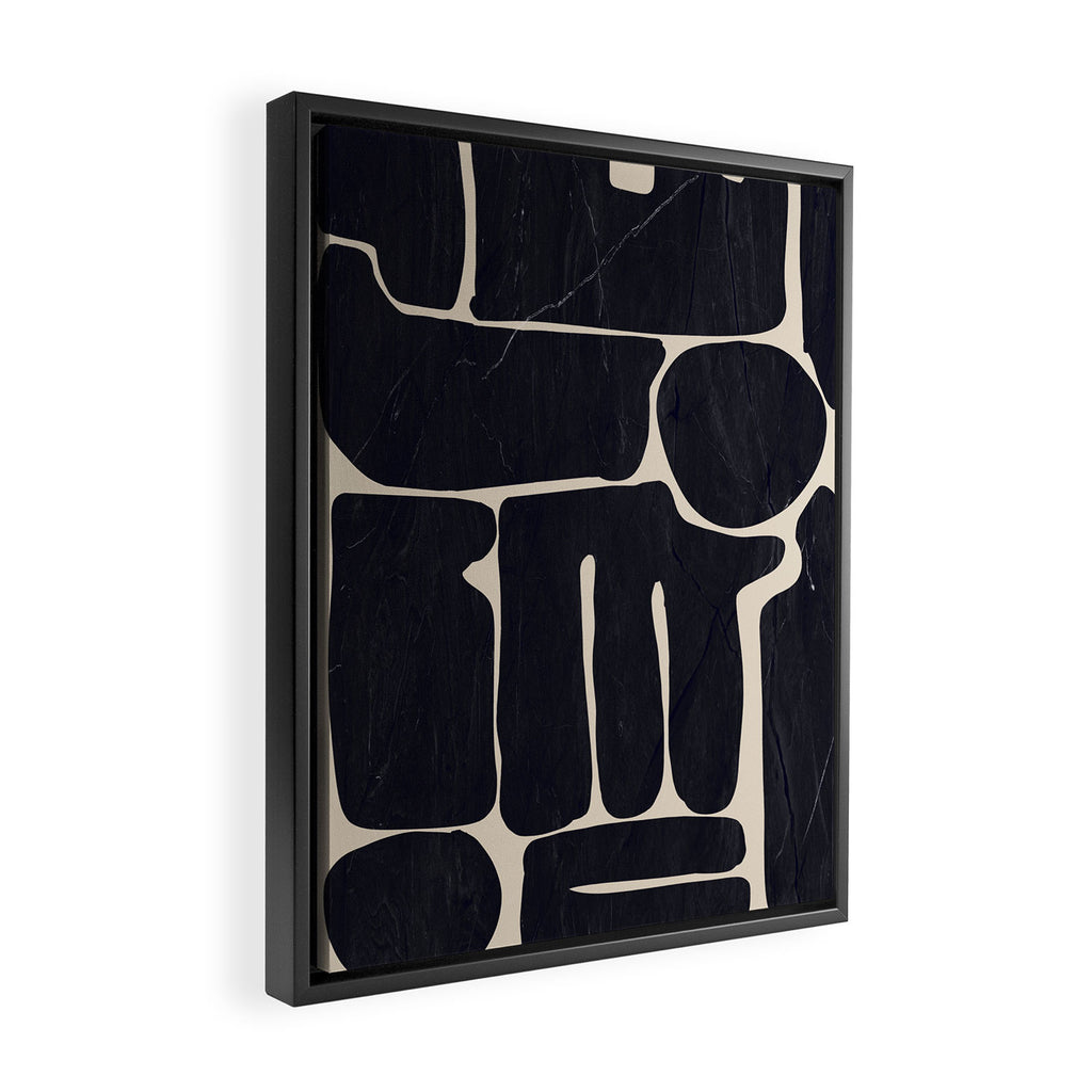 Modern Abstract Minimal Shapes 162 Framed Canvas Print Gallery Image 2