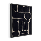Modern Abstract Minimal Shapes 162 Framed Canvas Print Gallery Image 2
