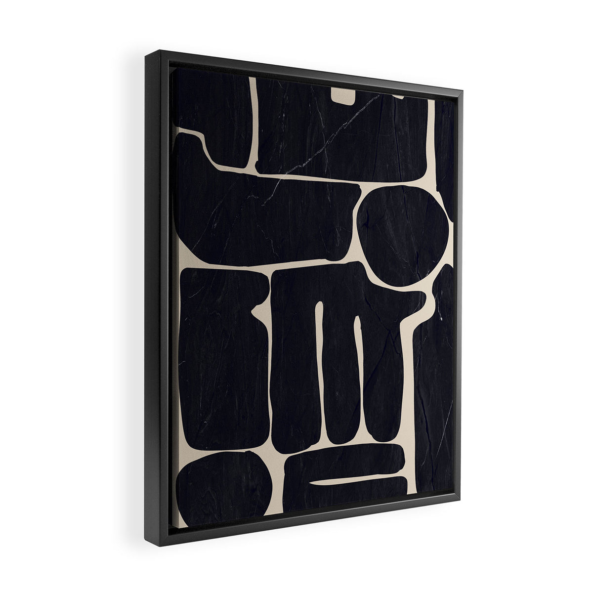 Modern Abstract Minimal Shapes 162 Framed Canvas Print Gallery Image 2
