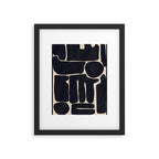 Modern Abstract Minimal Shapes 162 Framed Art Print Gallery Image 5