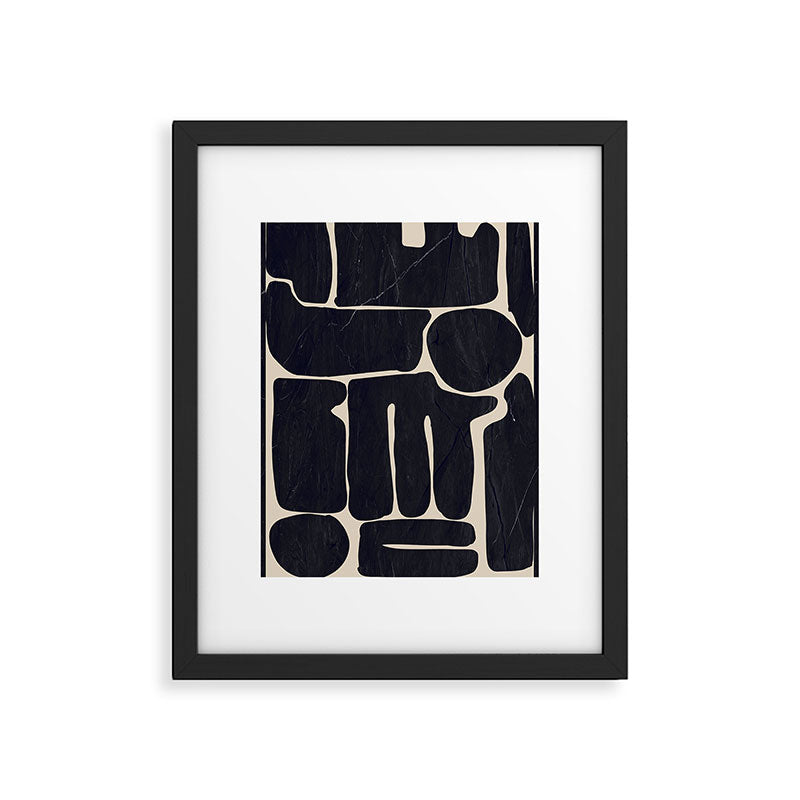Modern Abstract Minimal Shapes 162 Framed Art Print Gallery Image 5