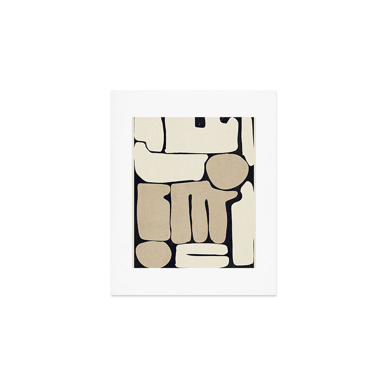 Modern Abstract Minimal Shapes 163 Art Print Gallery Image 1