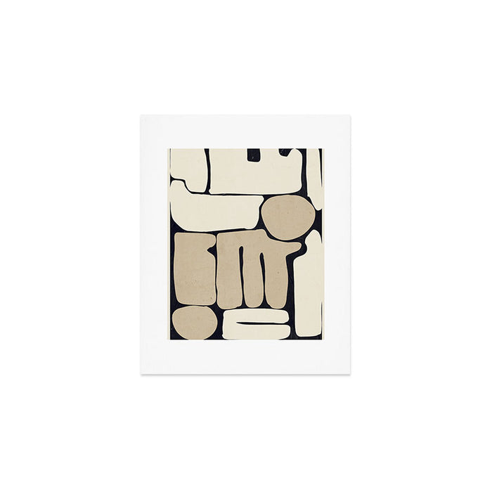 Modern Abstract Minimal Shapes 163 Art Print Gallery Image 1