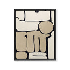 Modern Abstract Minimal Shapes 163 Framed Canvas Print Gallery Image 6