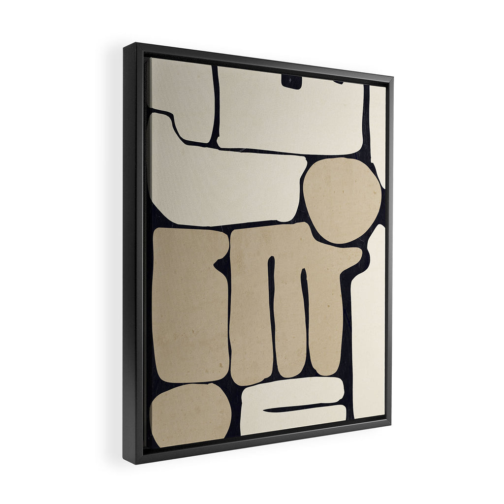 Modern Abstract Minimal Shapes 163 Framed Canvas Print Gallery Image 2