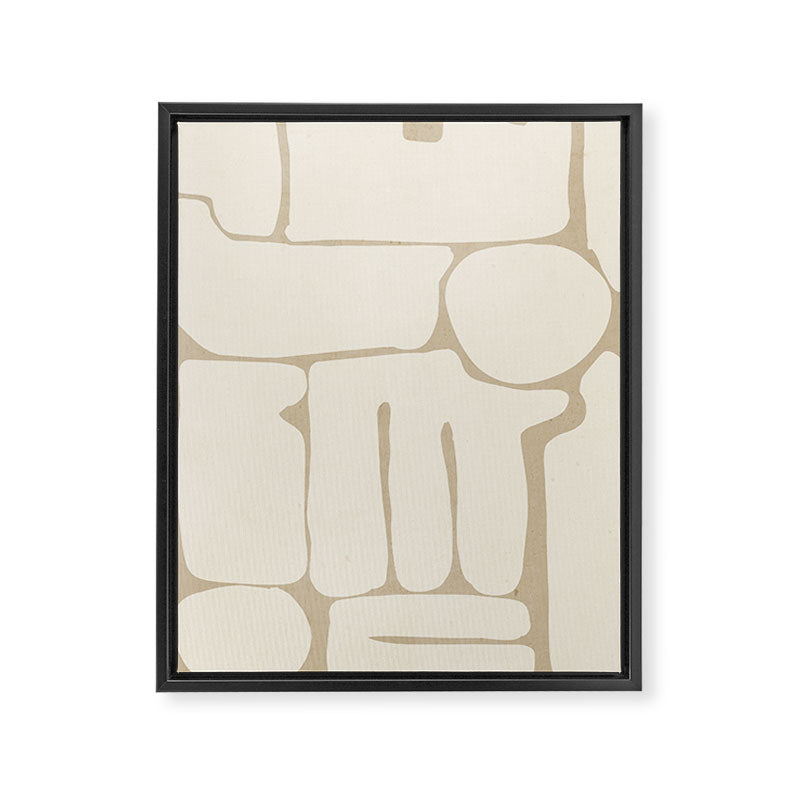 Modern Abstract Minimal Shapes 164 Framed Canvas Print Gallery Image 6