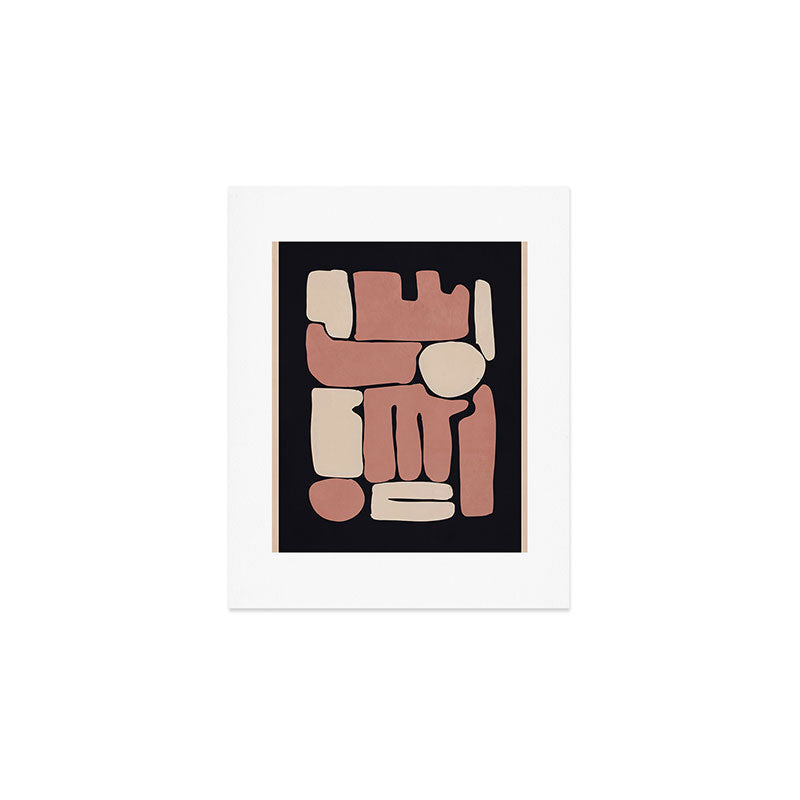 Modern Abstract Minimal Shapes 167 Art Print Gallery Image 1