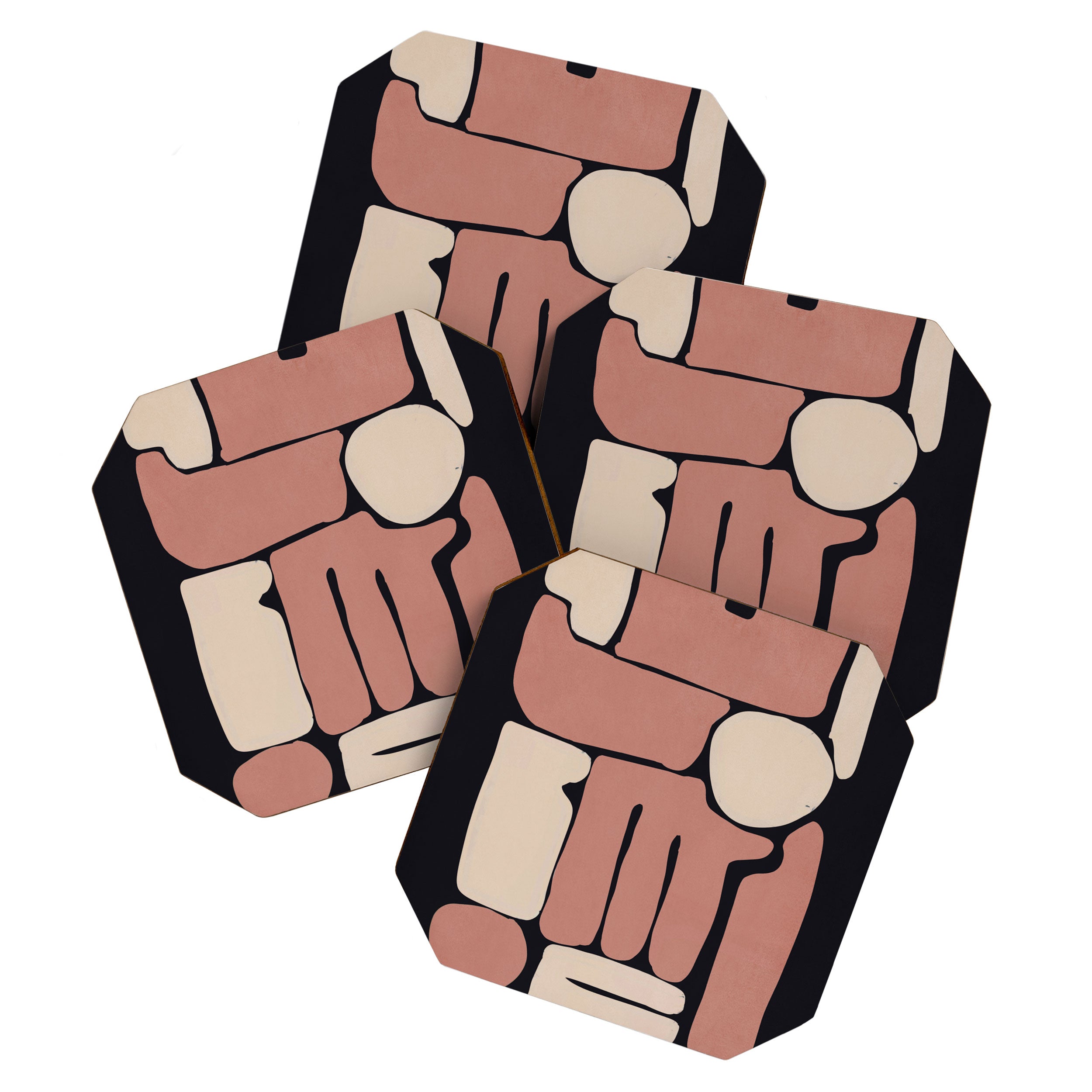 Modern Abstract Minimal Shapes 167 Coaster Gallery Image 1