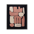 Modern Abstract Minimal Shapes 167 Framed Canvas Print Gallery Image 6