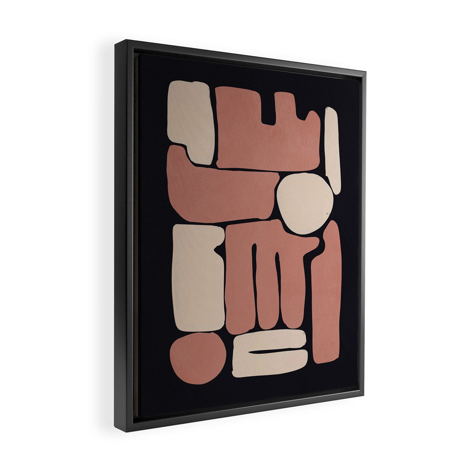 Modern Abstract Minimal Shapes 167 Framed Canvas Print Gallery Image 2
