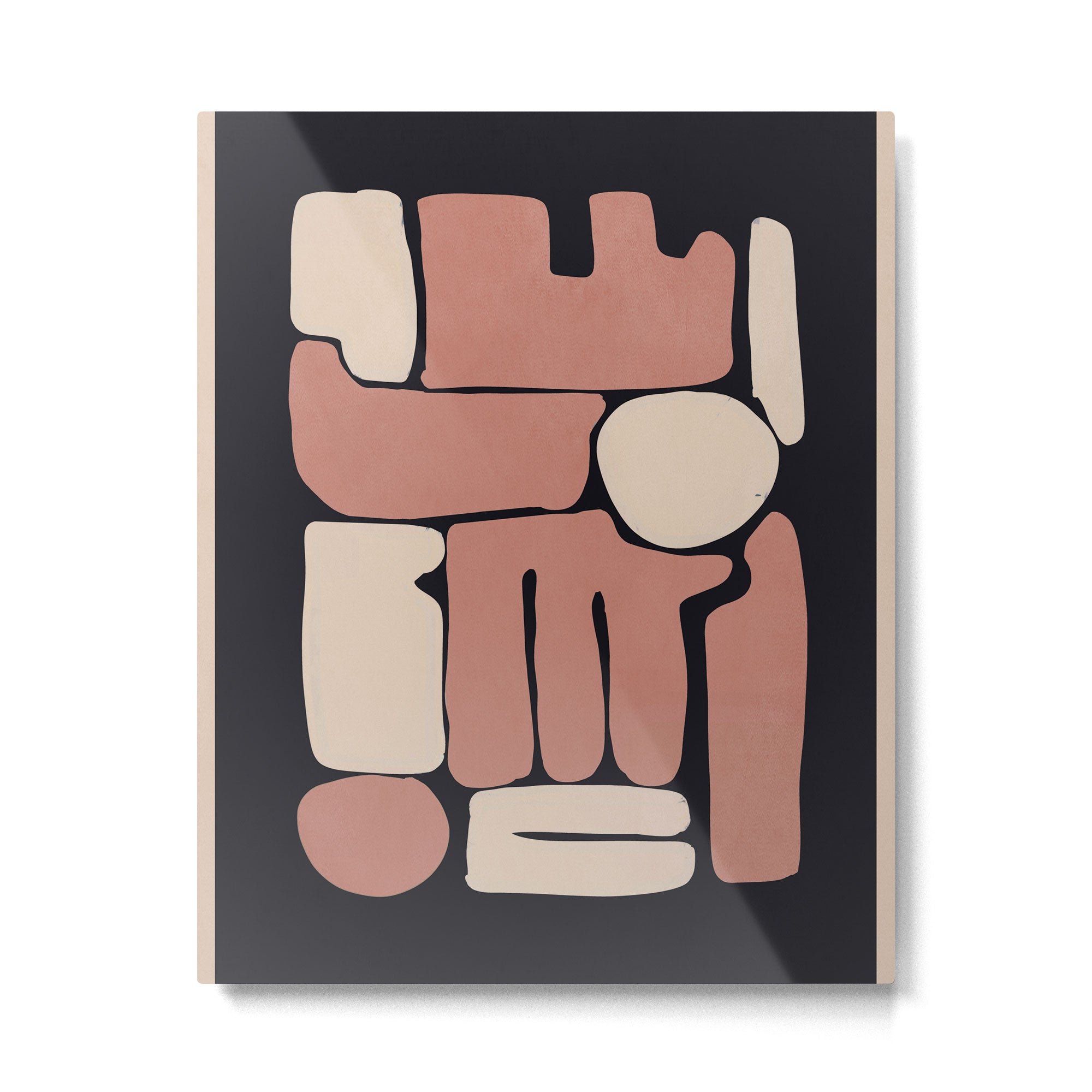 Modern Abstract Minimal Shapes 167 Metal Print Gallery Image 4