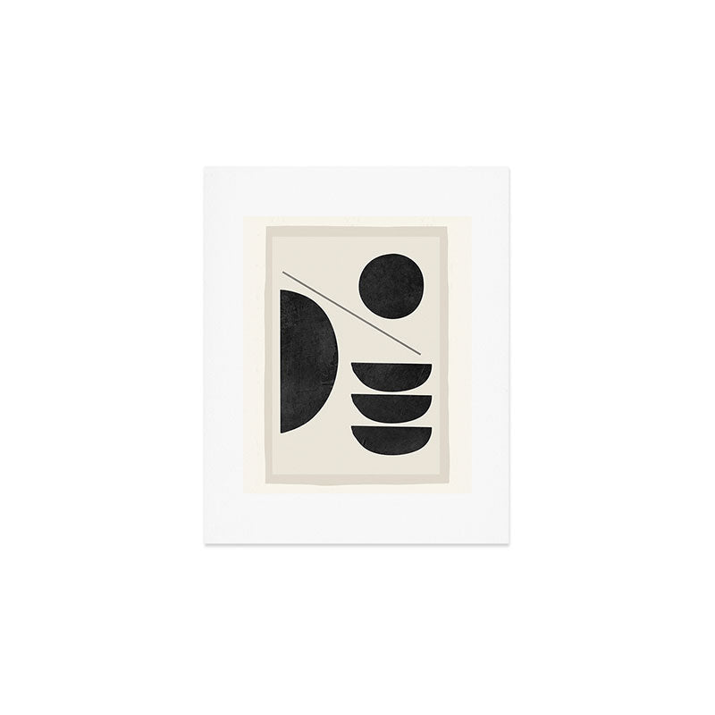 Modern Abstract Minimal Shapes 187 Art Print Gallery Image 1