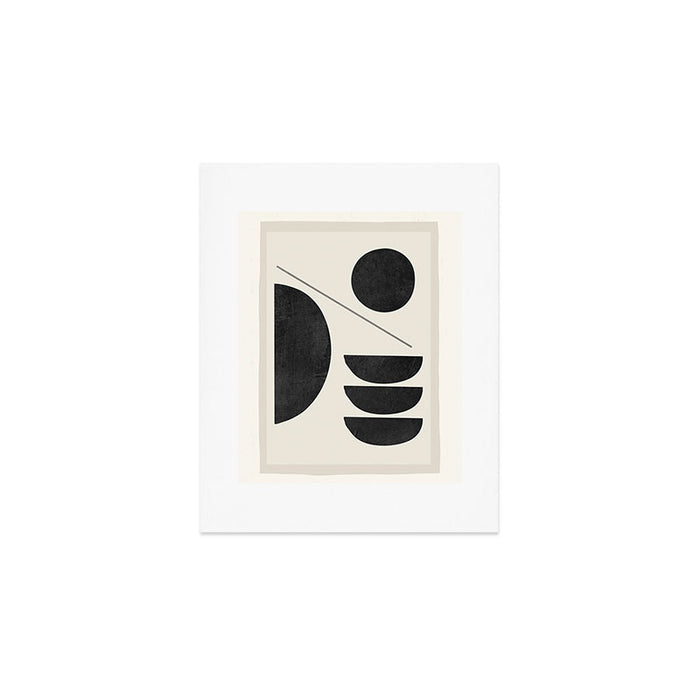 Modern Abstract Minimal Shapes 187 Art Print Gallery Image 1