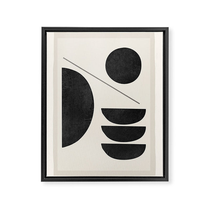 Modern Abstract Minimal Shapes 187 Framed Canvas Print Gallery Image 1