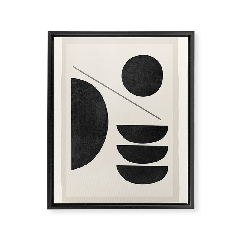 Modern Abstract Minimal Shapes 187 Framed Canvas Print Gallery Image 6