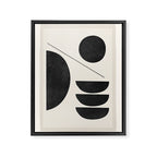 Modern Abstract Minimal Shapes 187 Framed Canvas Print Gallery Image 6