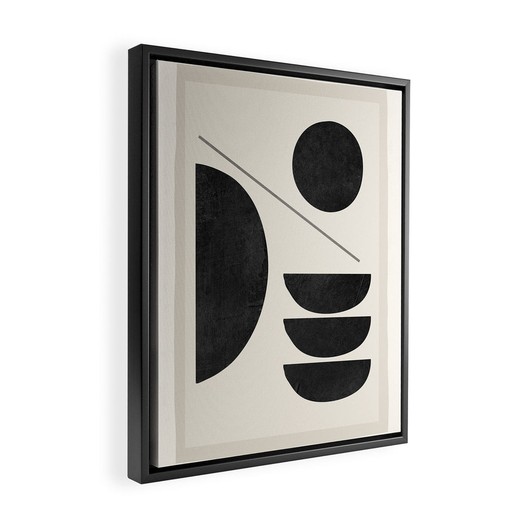 Modern Abstract Minimal Shapes 187 Framed Canvas Print Gallery Image 2