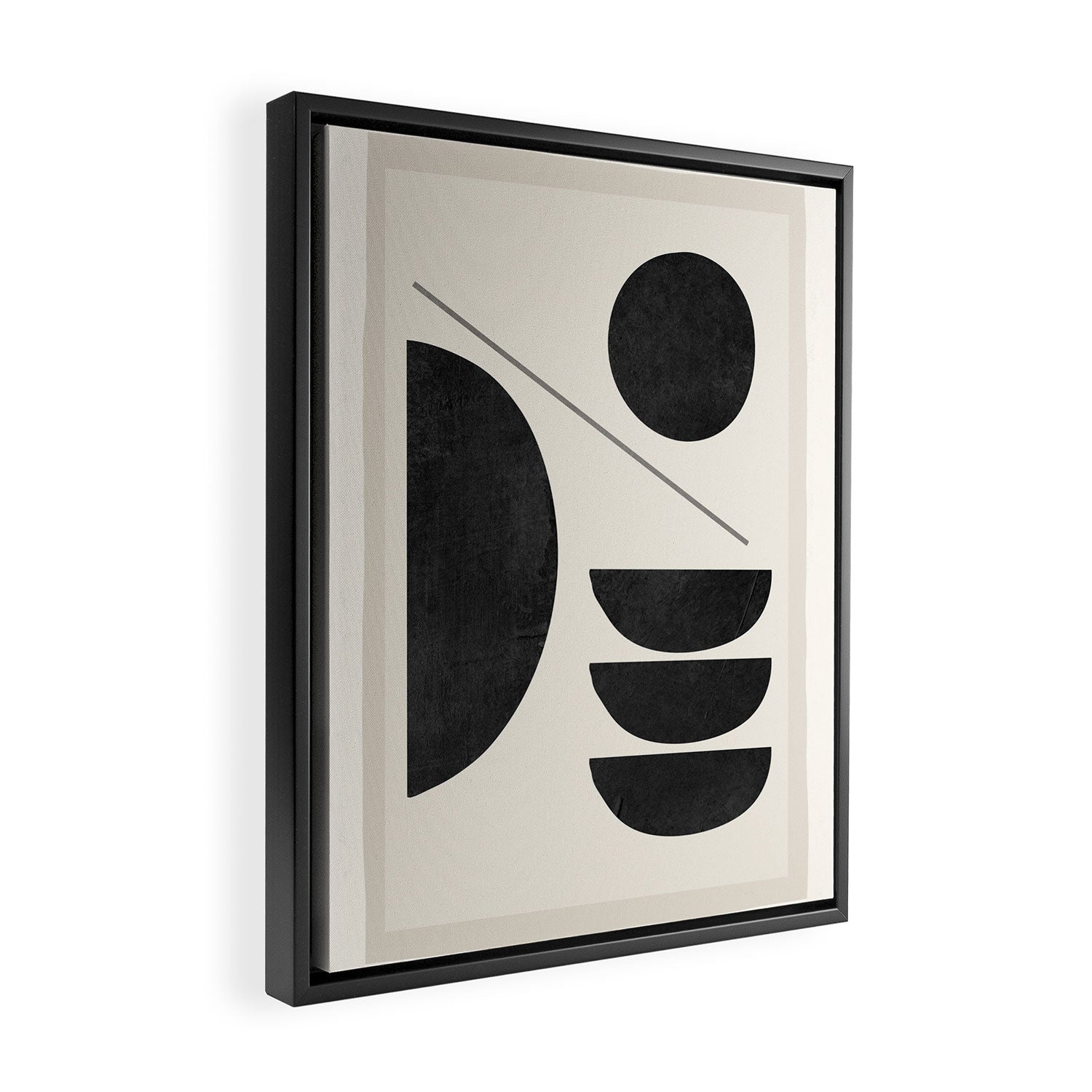 Modern Abstract Minimal Shapes 187 Framed Canvas Print Gallery Image 2