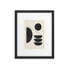 Modern Abstract Minimal Shapes 187 Framed Art Print Gallery Image 4