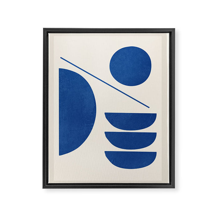 Modern Abstract Minimal Shapes 187/2 Framed Canvas Print Gallery Image 1