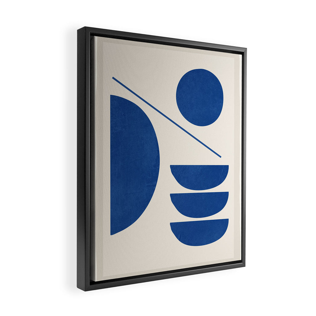 Modern Abstract Minimal Shapes 187/2 Framed Canvas Print Gallery Image 2