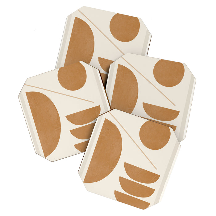 Modern Abstract Minimal Shapes 187/3 Coaster Gallery Image 1