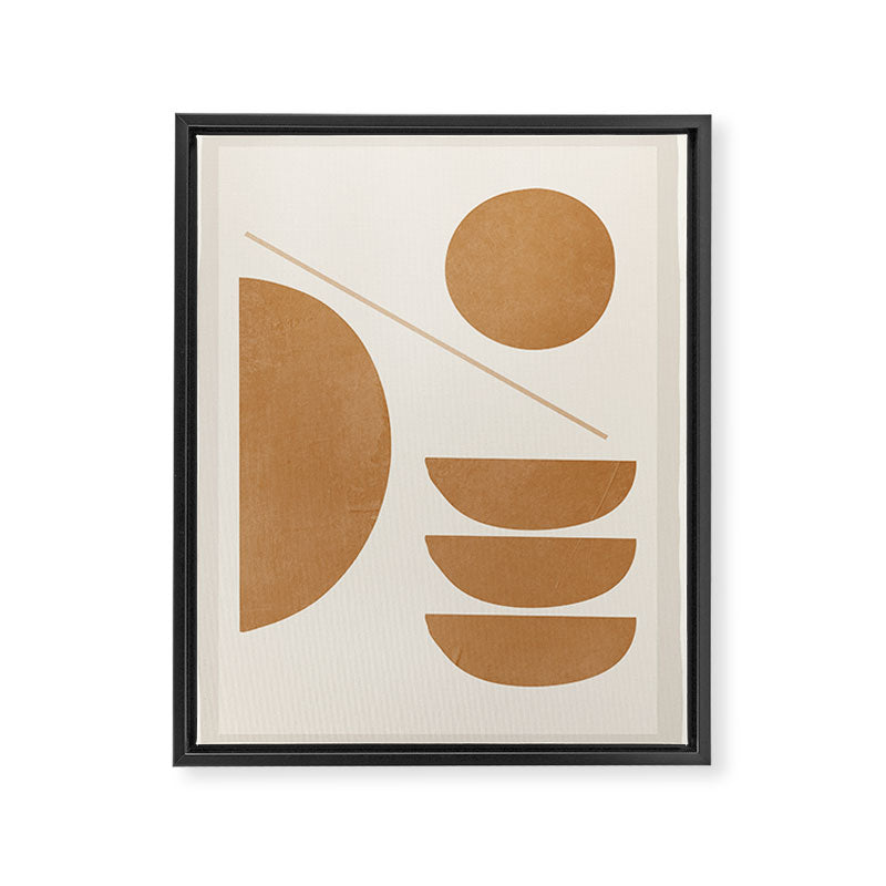 Modern Abstract Minimal Shapes 187/3 Framed Canvas Print Gallery Image 6