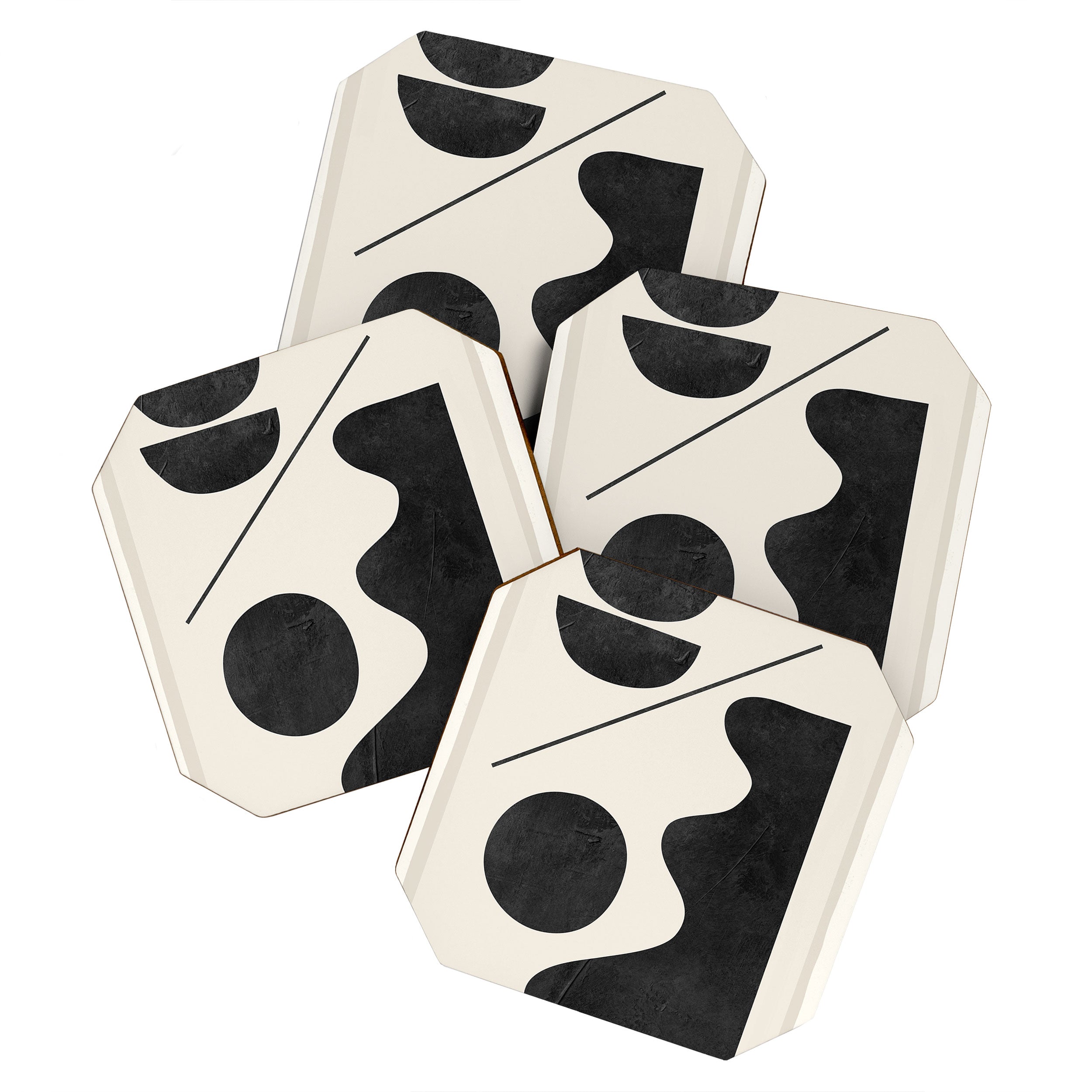 Modern Abstract Minimal Shapes 188 Coaster Gallery Image 1
