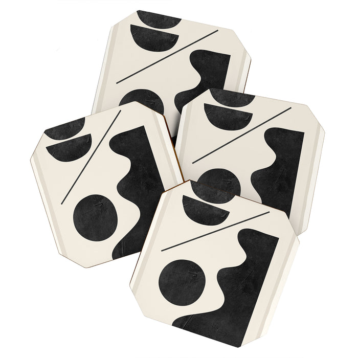 Modern Abstract Minimal Shapes 188 Coaster Gallery Image 1