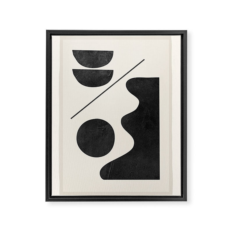 Modern Abstract Minimal Shapes 188 Framed Canvas Print Gallery Image 6
