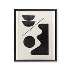 Modern Abstract Minimal Shapes 188 Framed Canvas Print Gallery Image 6