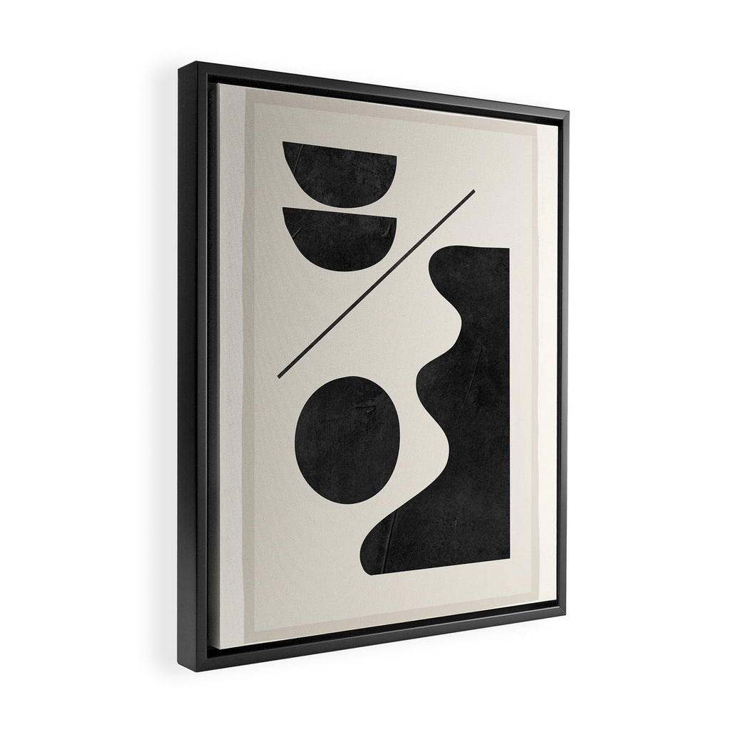 Modern Abstract Minimal Shapes 188 Framed Canvas Print Gallery Image 2