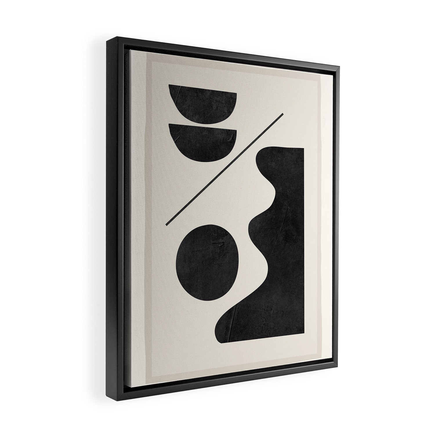 Modern Abstract Minimal Shapes 188 Framed Canvas Print Gallery Image 2