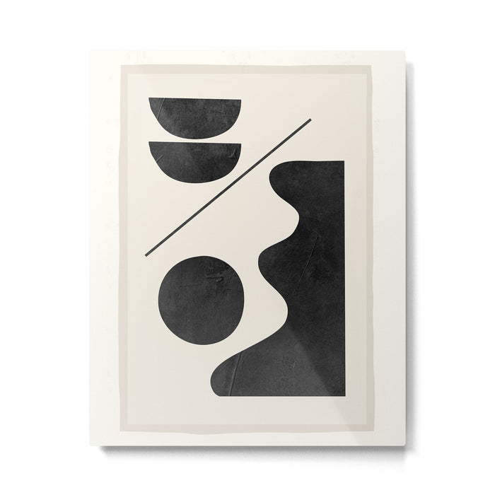 Modern Abstract Minimal Shapes 188 Metal Print Gallery Image 1