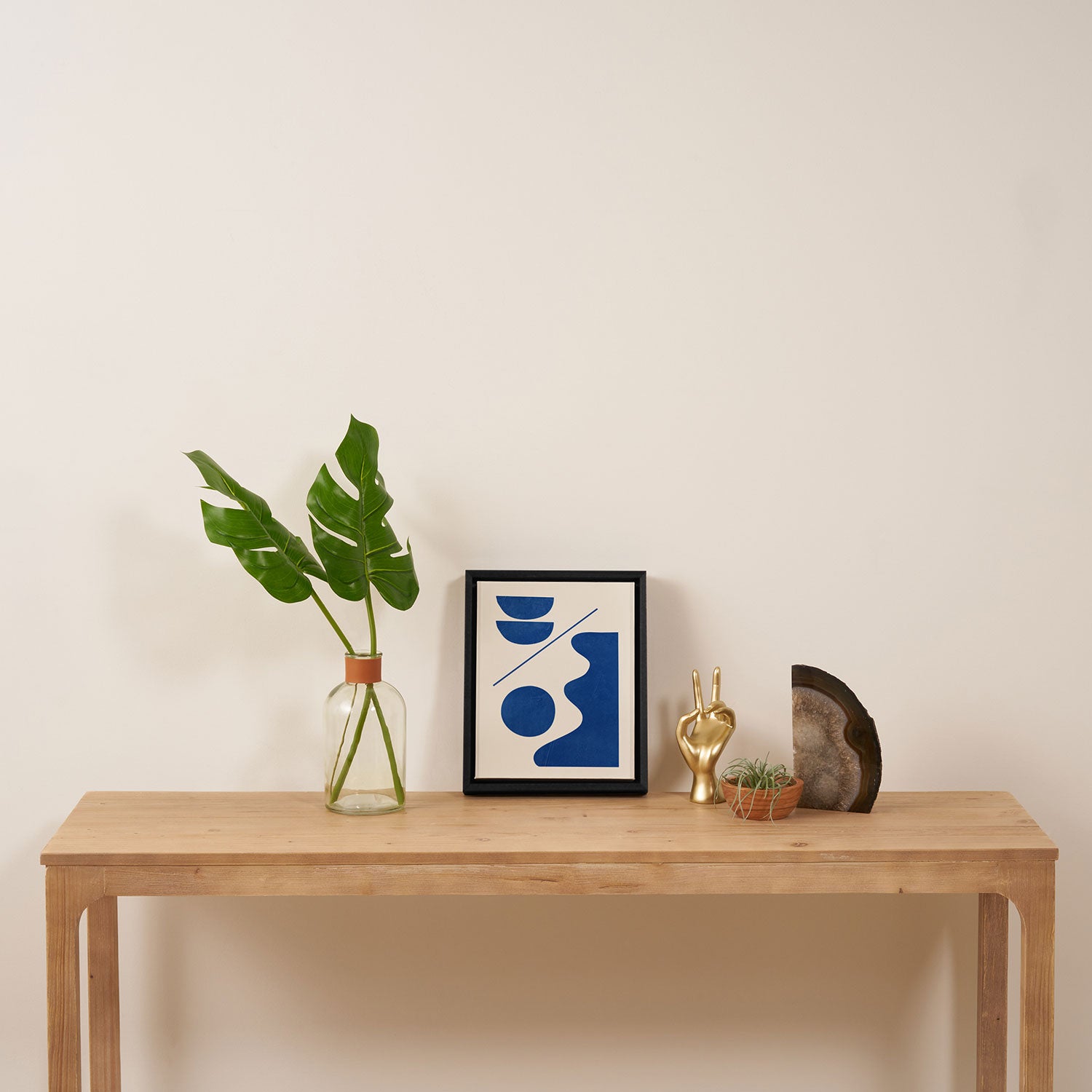 Modern Abstract Minimal Shapes 188/2 Framed Canvas Print Gallery Image 4