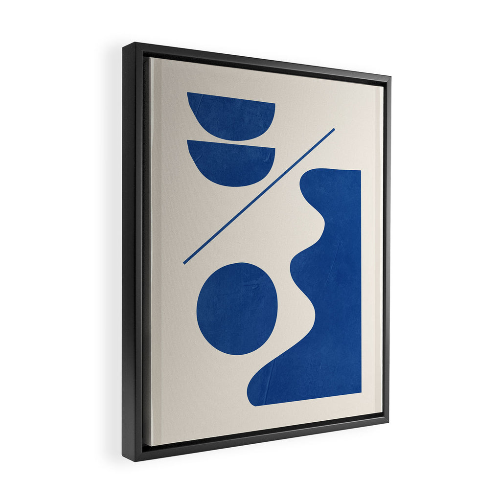 Modern Abstract Minimal Shapes 188/2 Framed Canvas Print Gallery Image 2