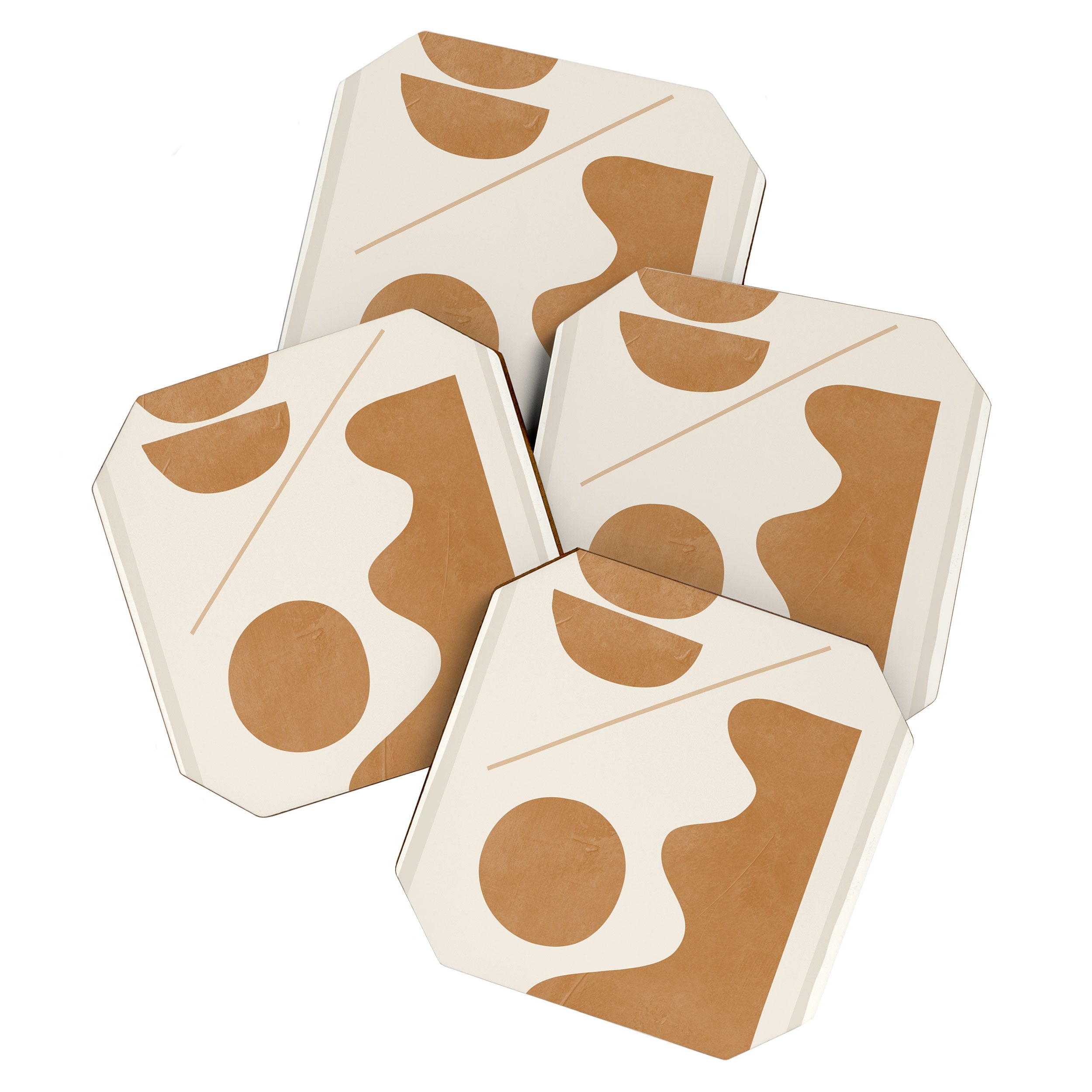 Modern Abstract Minimal Shapes 188/3 Coaster Gallery Image 1