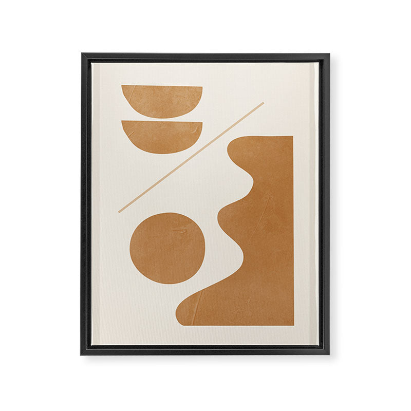 Modern Abstract Minimal Shapes 188/3 Framed Canvas Print Gallery Image 6