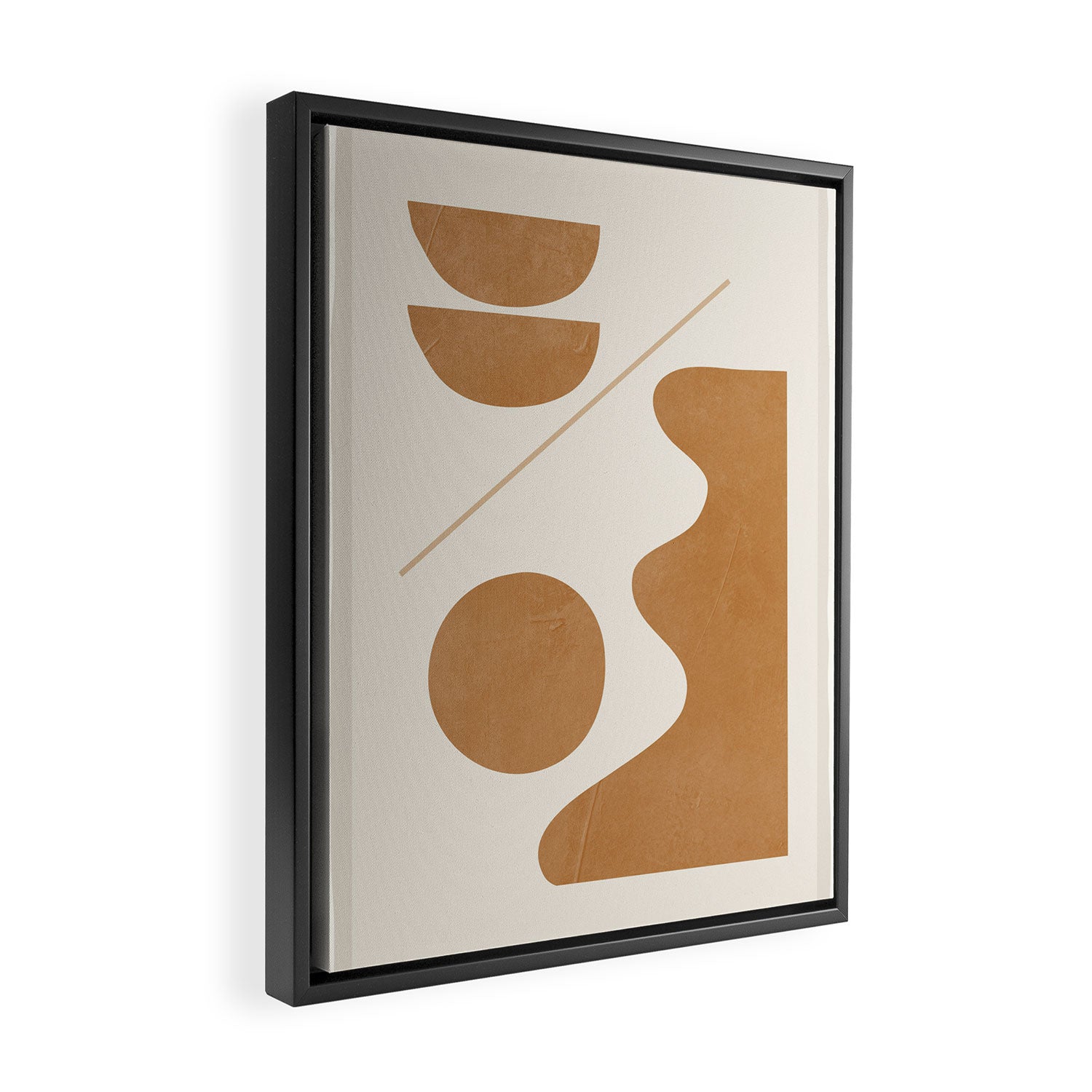 Modern Abstract Minimal Shapes 188/3 Framed Canvas Print Gallery Image 2