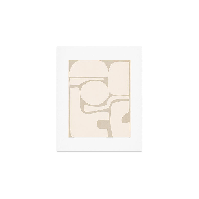 Modern Abstract Minimal Shapes 190 Art Print Gallery Image 1