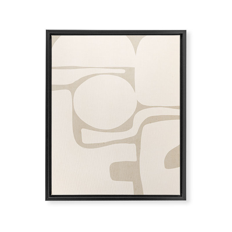 Modern Abstract Minimal Shapes 190 Framed Canvas Print Gallery Image 6