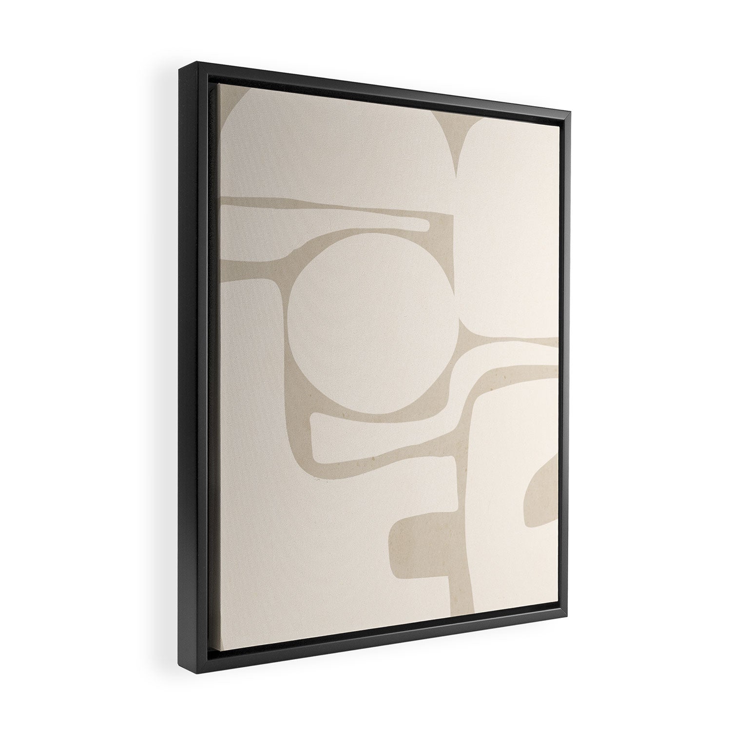Modern Abstract Minimal Shapes 190 Framed Canvas Print Gallery Image 2