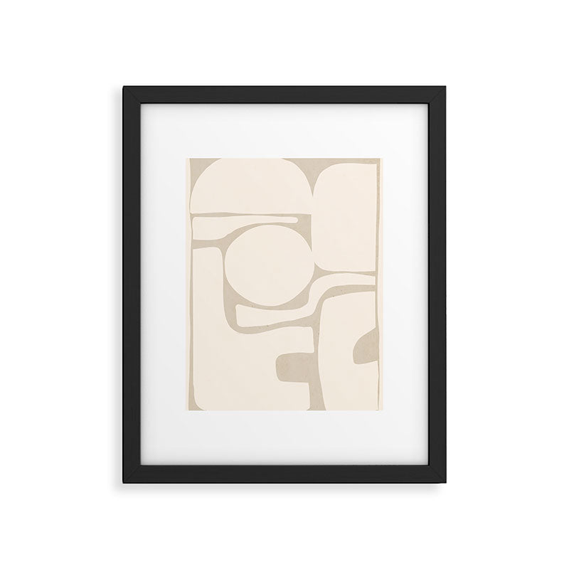 Modern Abstract Minimal Shapes 190 Framed Art Print Gallery Image 5