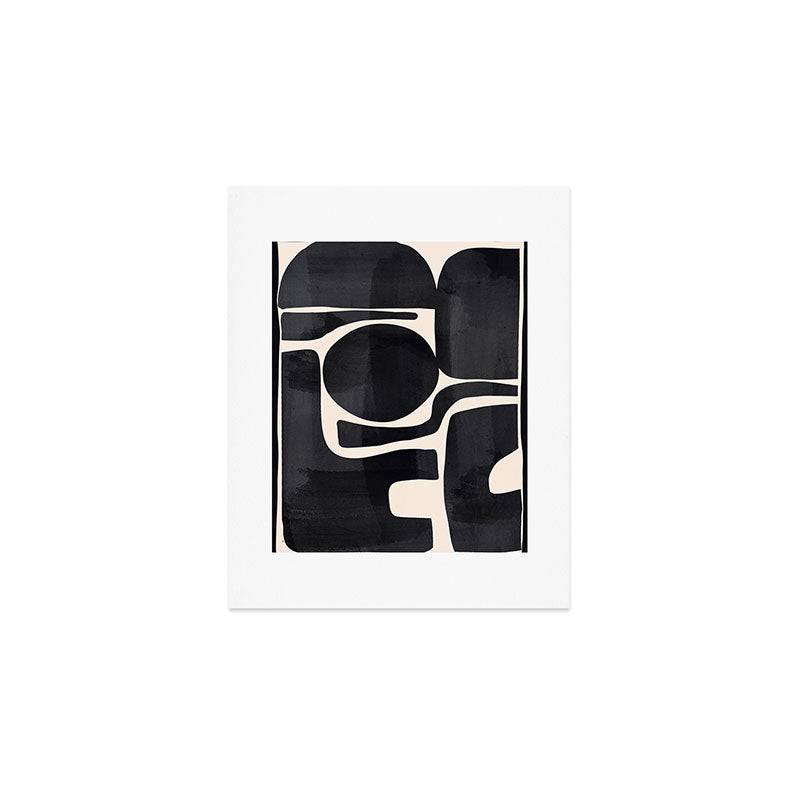 Modern Abstract Minimal Shapes 192 Art Print Gallery Image 1